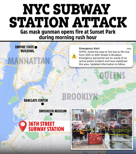 美国纽约地铁枪击案致至少29人受伤 嫌疑人身份已确定但仍在逃休闲区蓝鸢梦想 - Www.slyday.coM