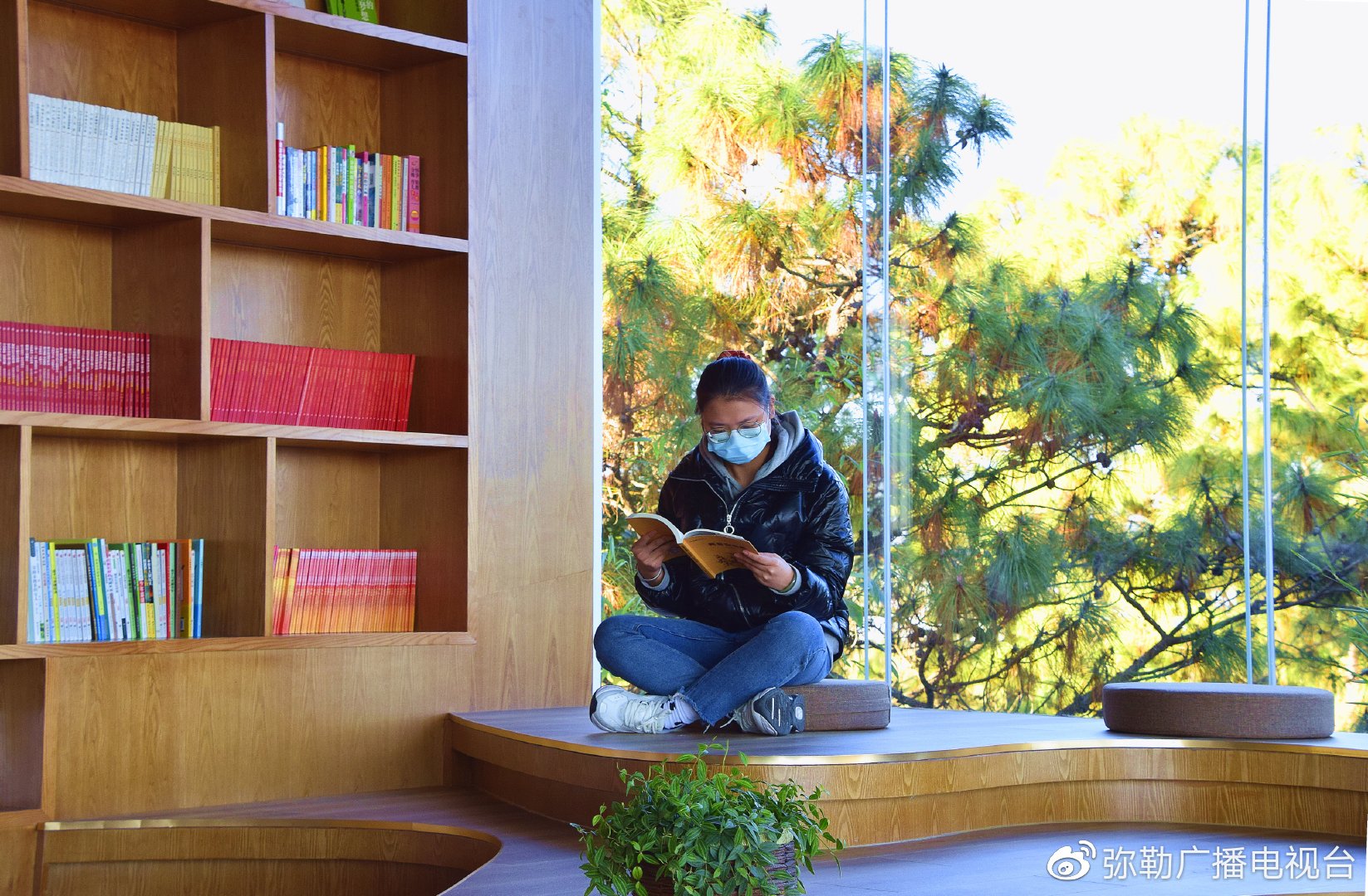 红河弥勒森林书吧成新春诗与远方网红打卡地