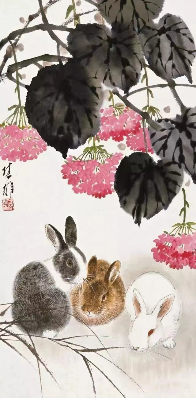 兔年画兔迎新春——方楚雄的大红袍画集作品赏析|大红袍|方楚雄|画集