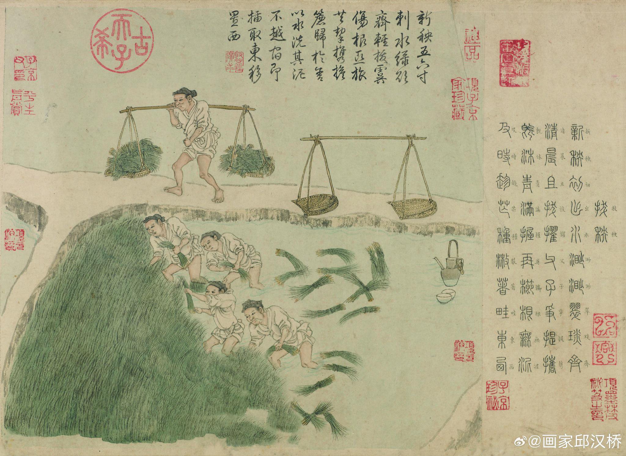 南宋刘松年《耕织图》卷上