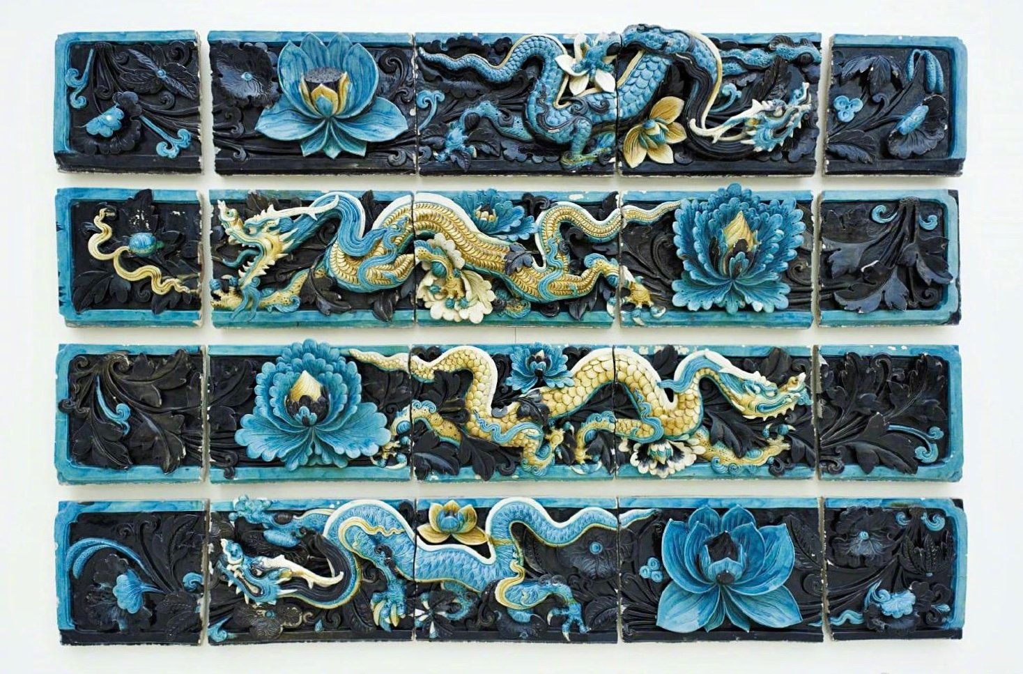 明代龙纹琉璃,现藏于大英博物馆_高清图集_新浪网