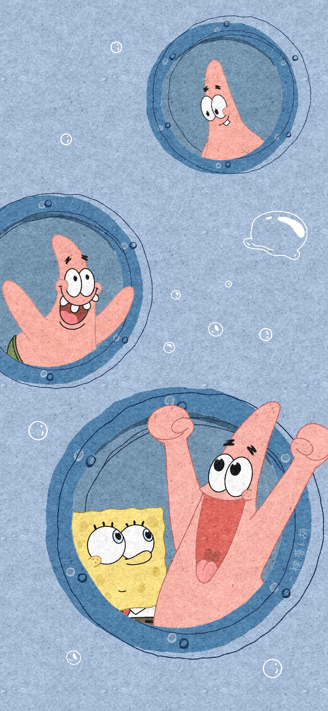 海绵宝宝x 派大星成了永远的好朋友wallpaper 一棵萝卜胡 财经头条