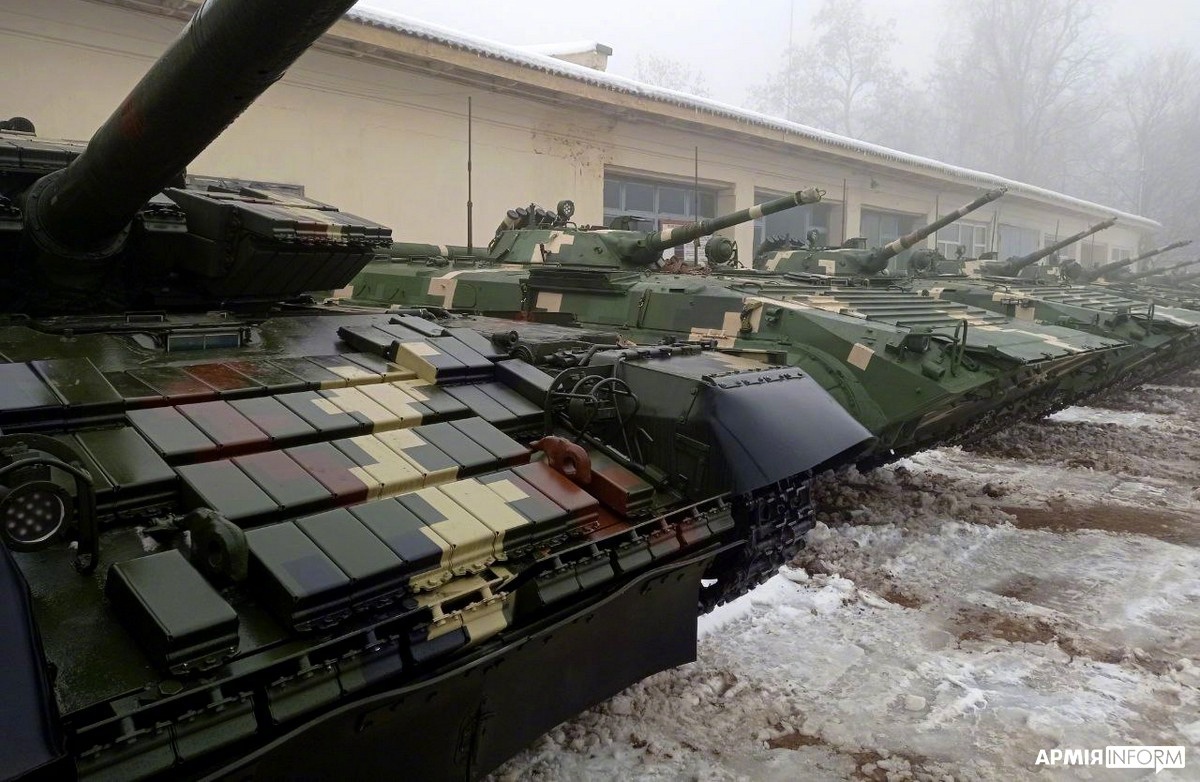乌克兰军队在2021年底收到了最后一批5辆现代化改进后的t-64坦克