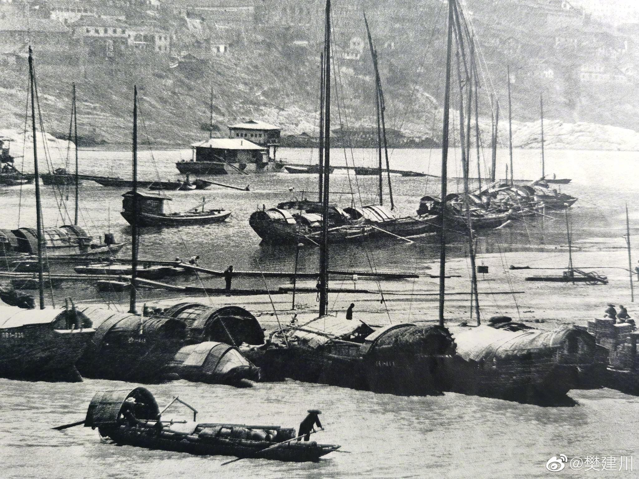 讲述嘉陵江流域的事情,图4为广元城,图五为阆中城,图六为重庆朝天门