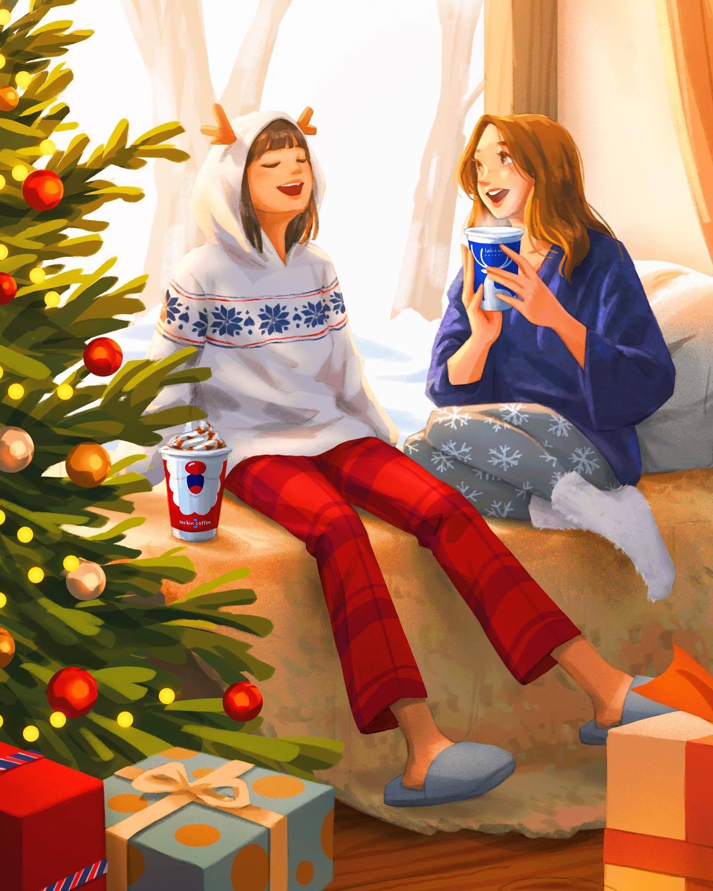 当你不开心时看看来自插画师 peijinsart