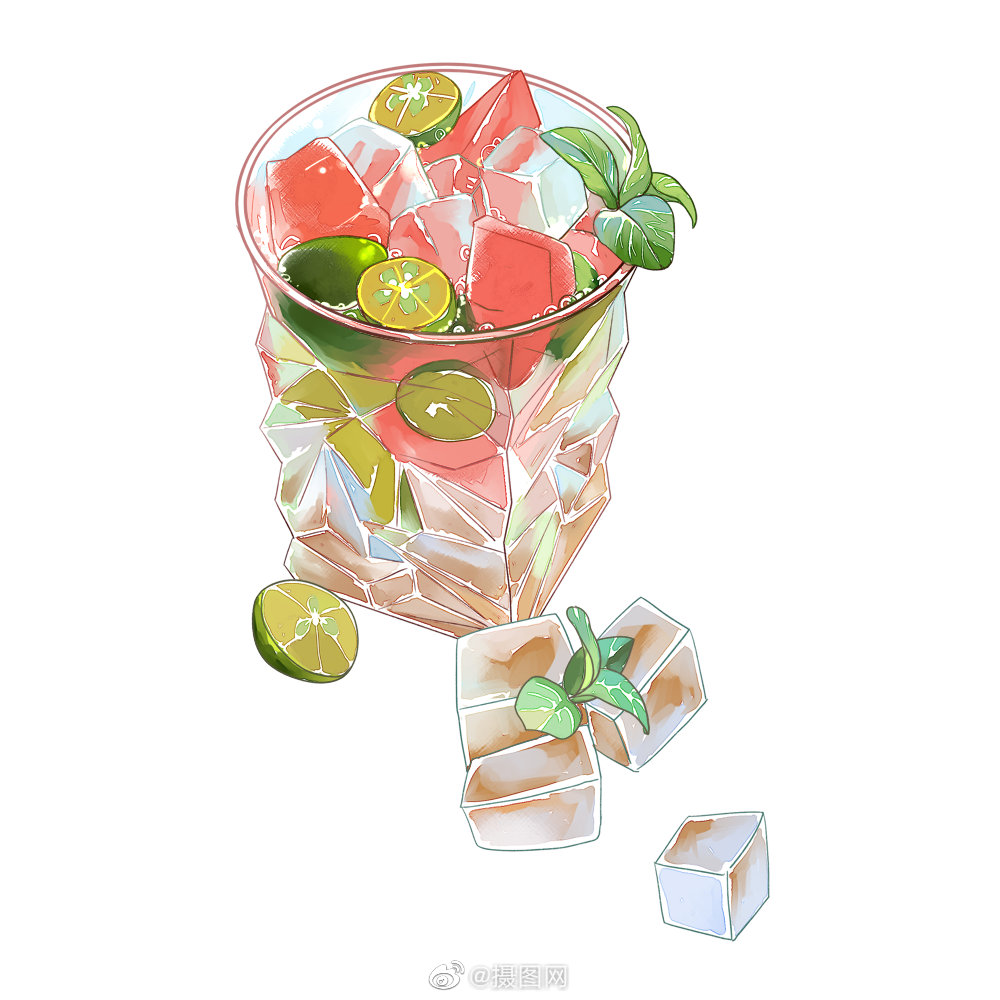 免抠素材夏日冷饮插画系列来啦