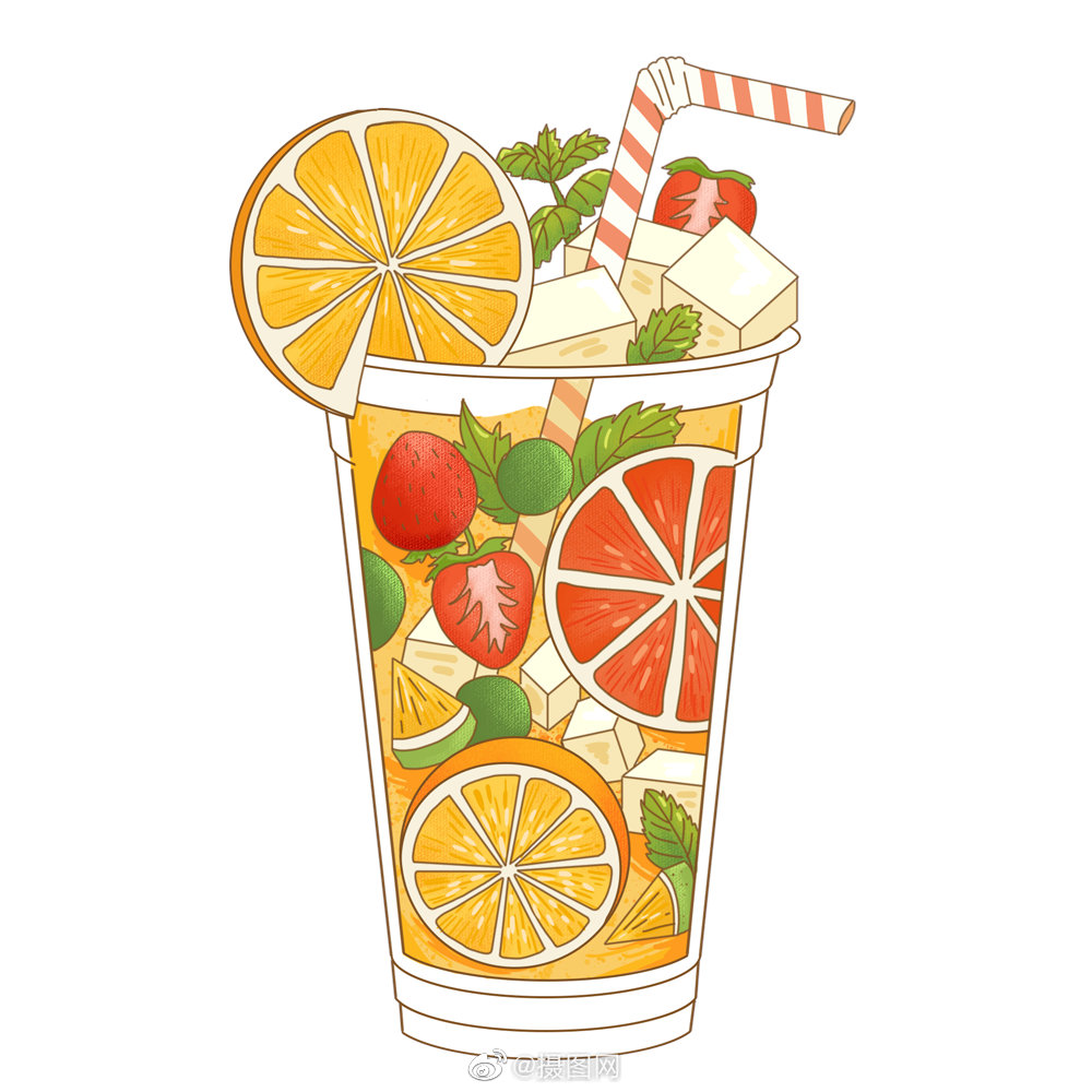 免抠素材夏日冷饮插画系列来啦
