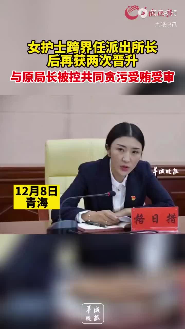 青海一女护士跨界晋升派出所所长涉贪受审