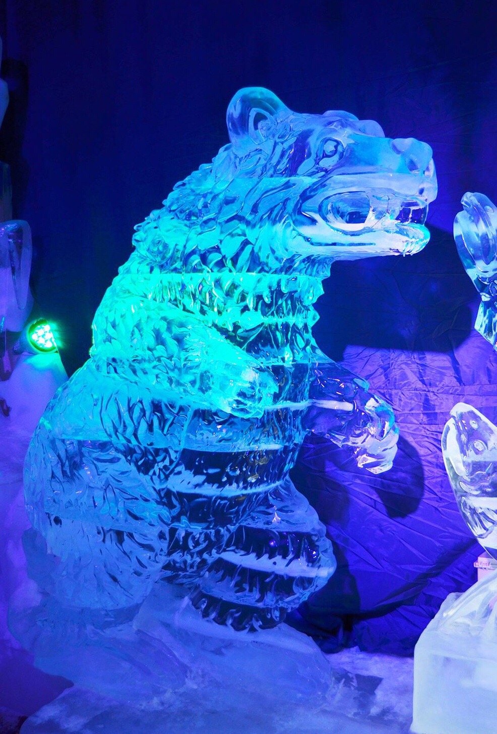 美丽冻人的冰雕