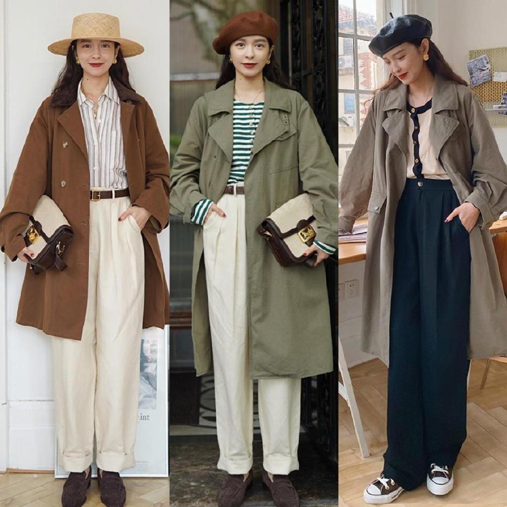 秋天穿阔腿裤,可以搭配这4件上衣