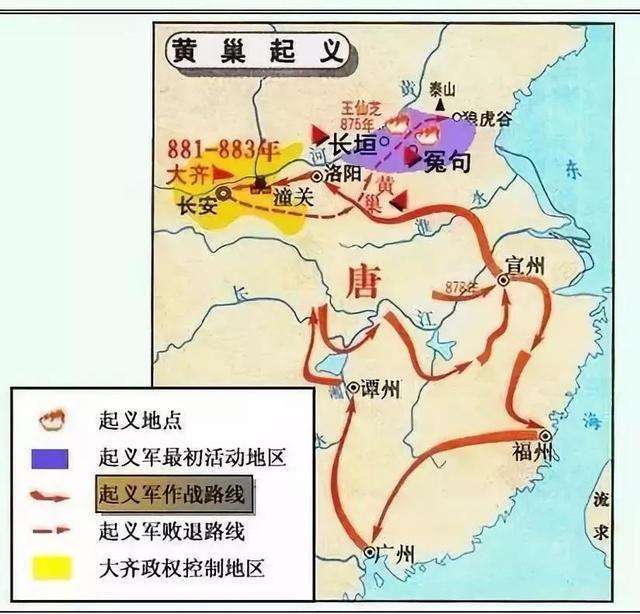 安史之乱使唐朝丧失掌控朝廷的能力导致其在黄巢之乱中垮掉