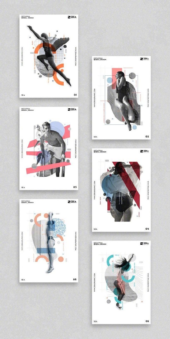 人物版式海报设计 合集