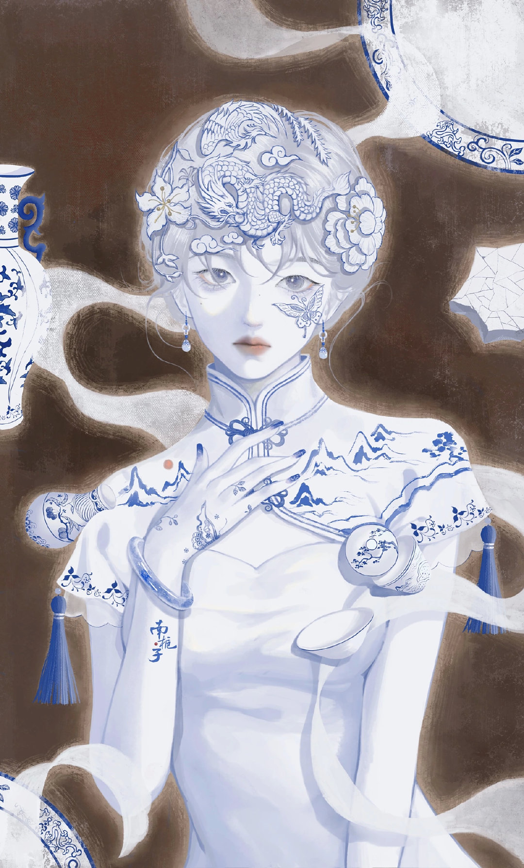 来自插画师 @--南栀子-- 绘画作品