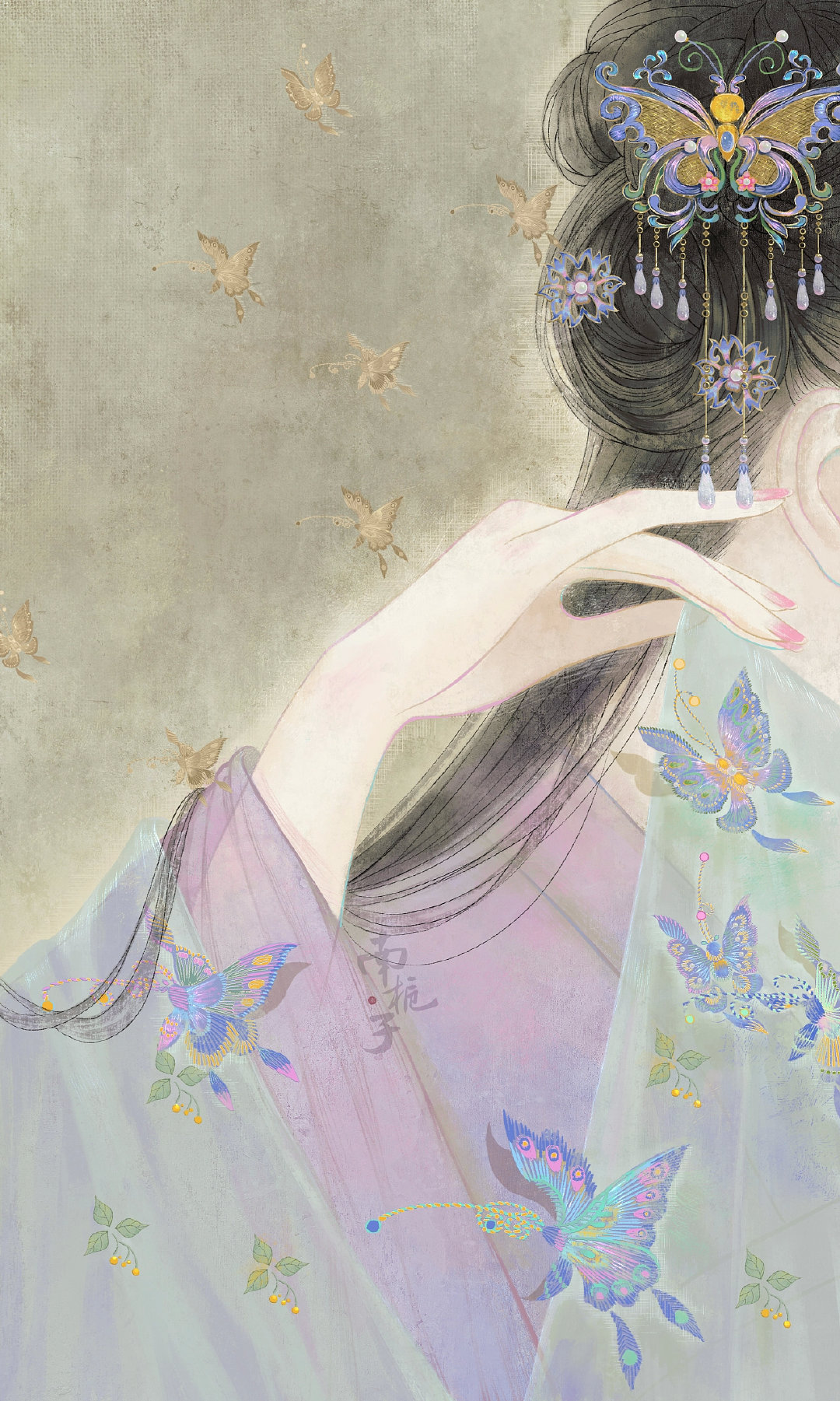 来自插画师 @--南栀子-- 绘画作品