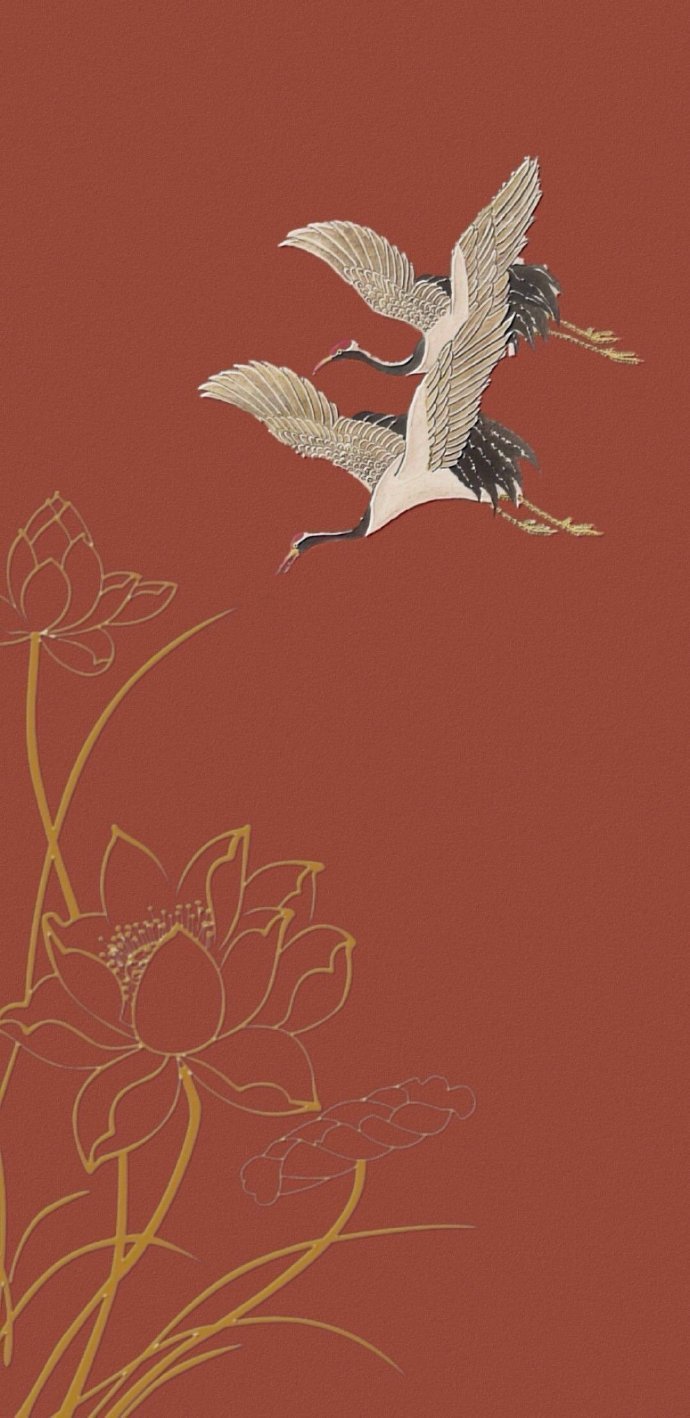 古风仙鹤插画背景参考__财经头条