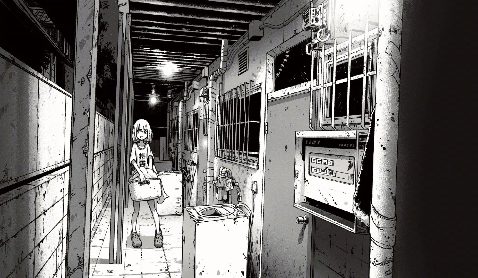 一组黑白漫画的场景(twi:omao51061954)_高清图集_新浪网