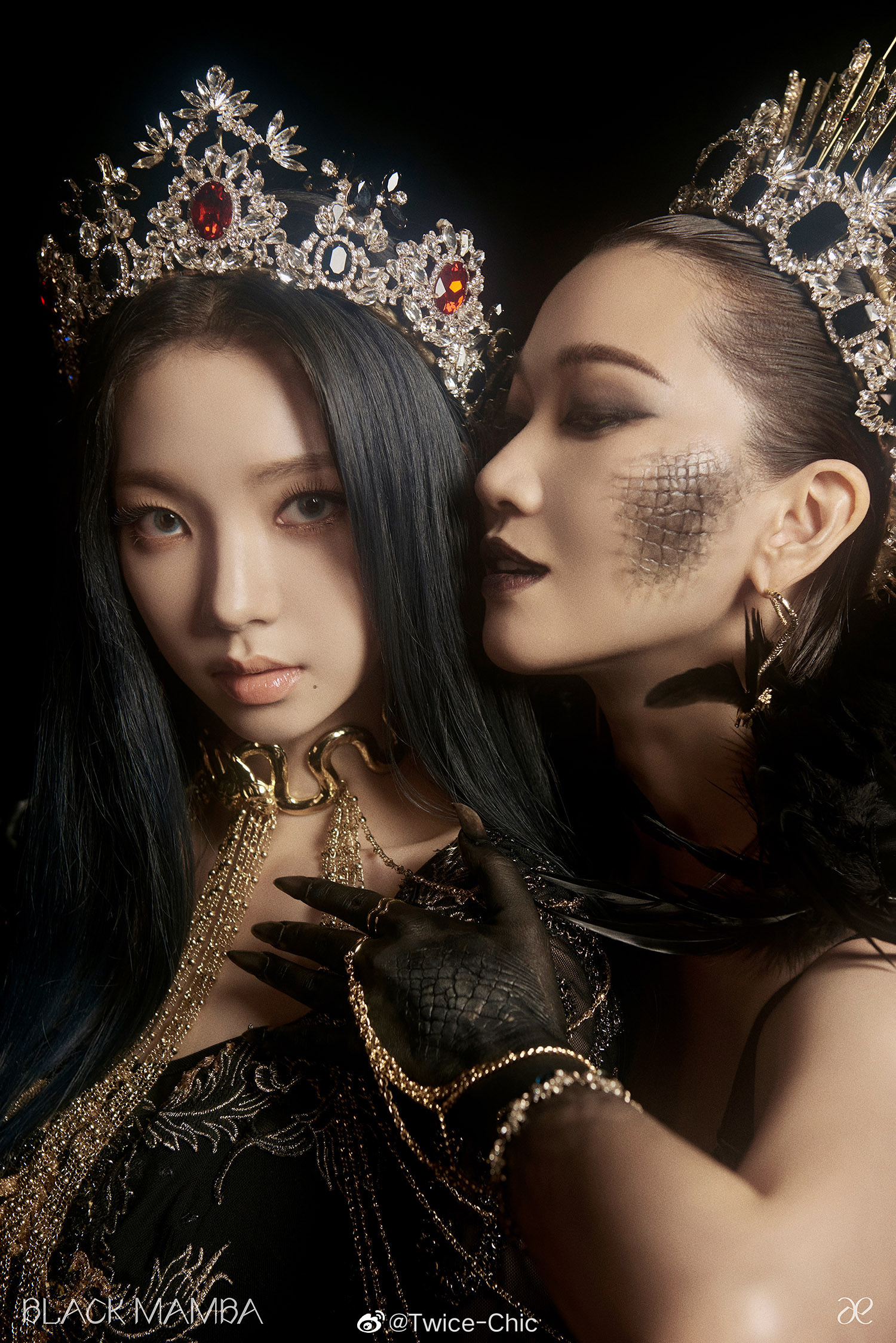 aespa出道曲《black mamba》海报及mv预告片发布