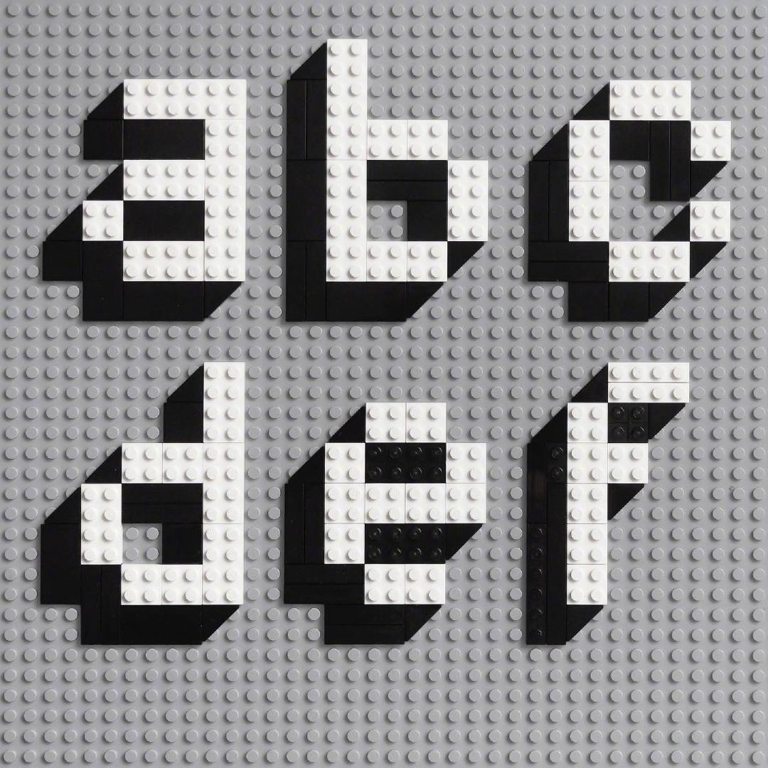 将我们常用的字体用乐高拼出来会是什么效果?_高清图集_新浪网