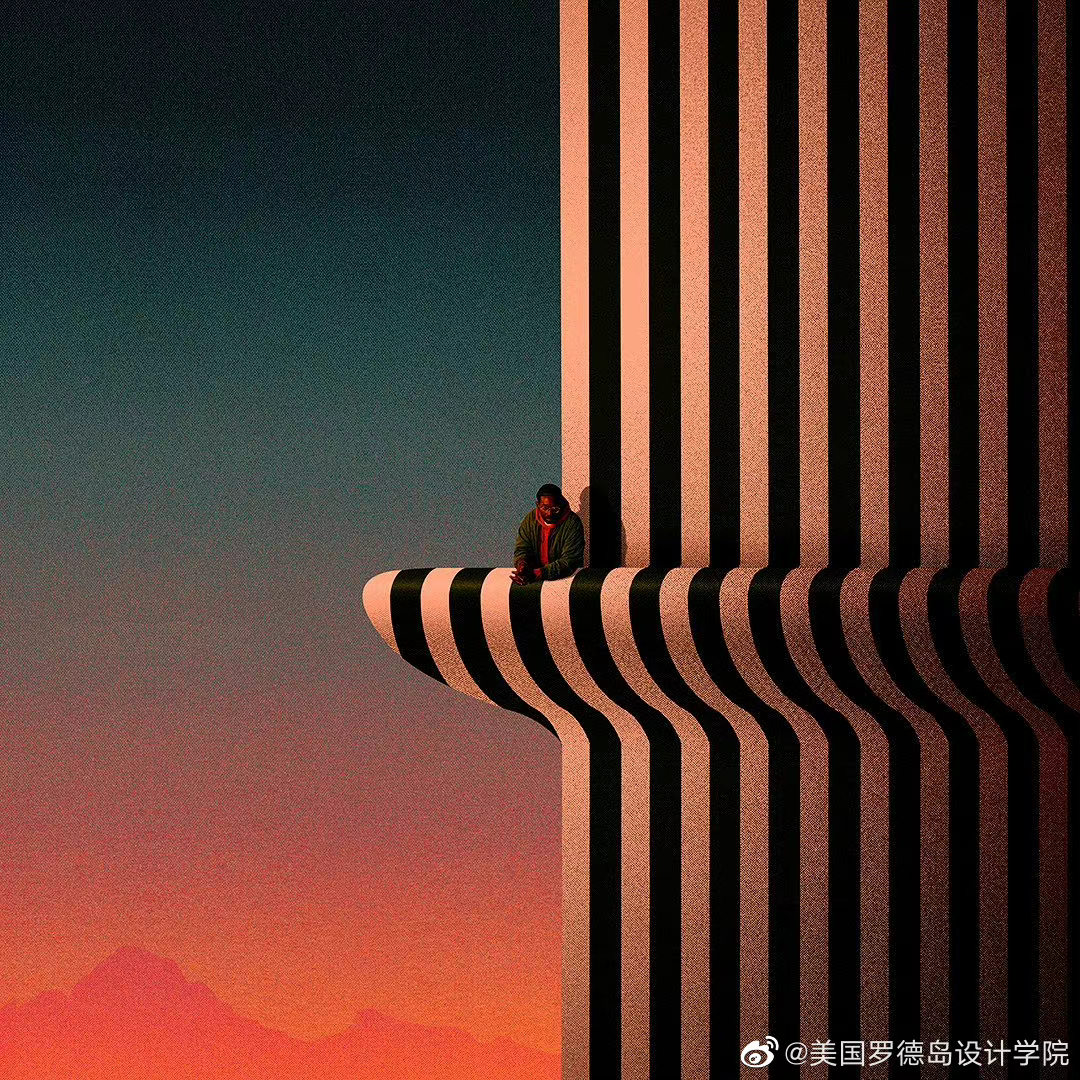 简单的点线面构成的空间艺术 by:valentin pavageau__财经头条