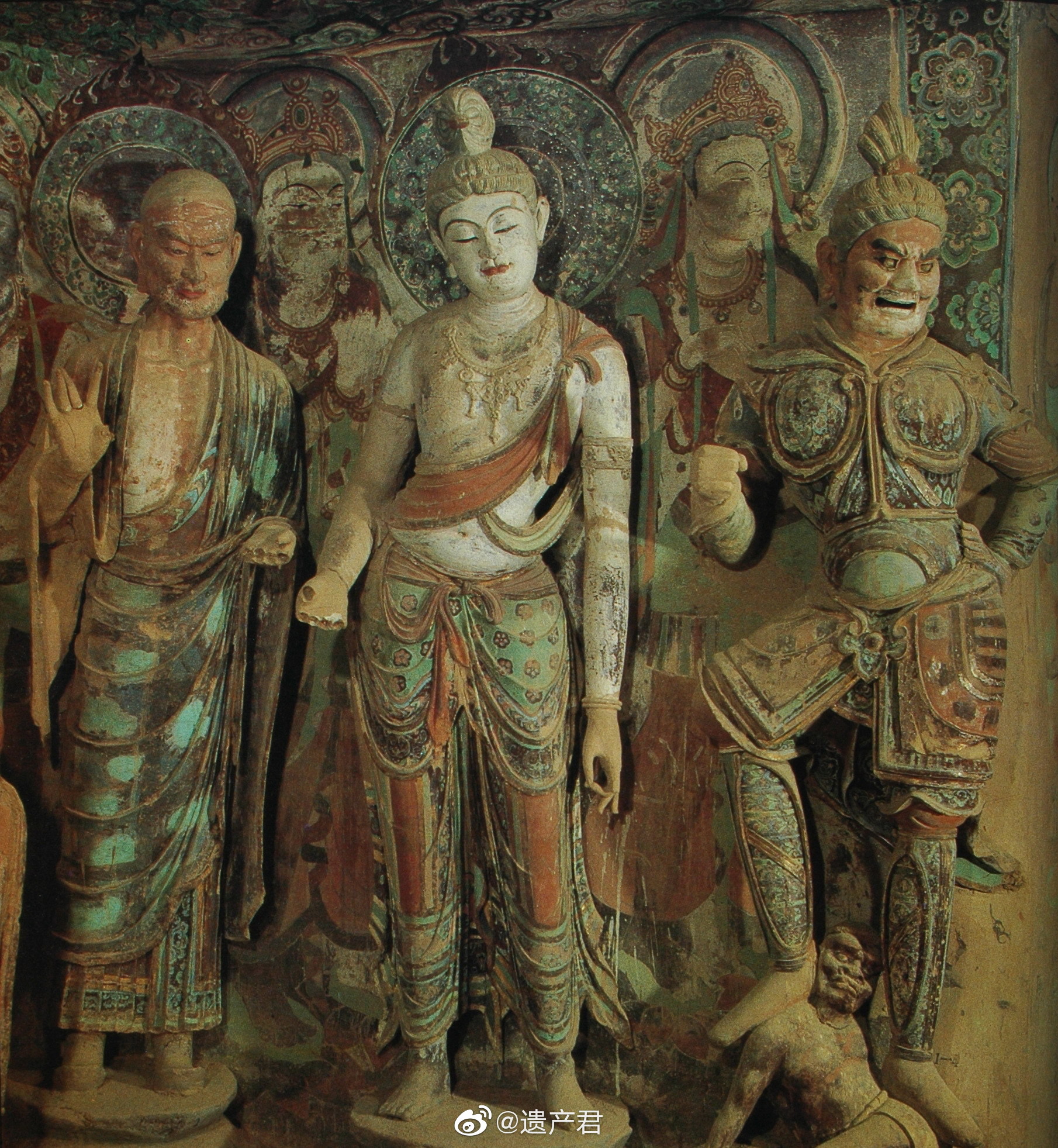 敦煌莫高窟45窟的唐代原装彩塑……_高清图集_新浪网