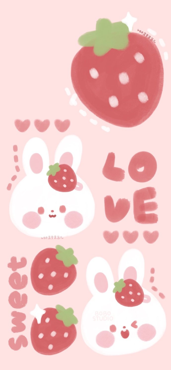 草莓兔兔整组!cr.菠萝果酱儿__财经头条