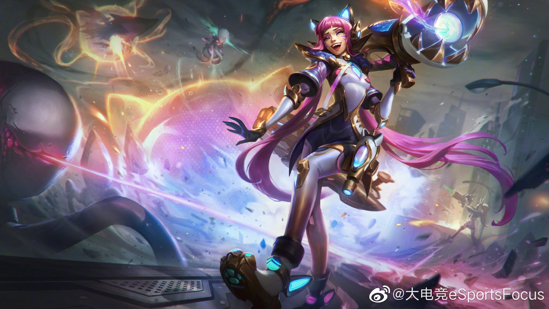 英雄联盟幻灵战队皮肤高清原画