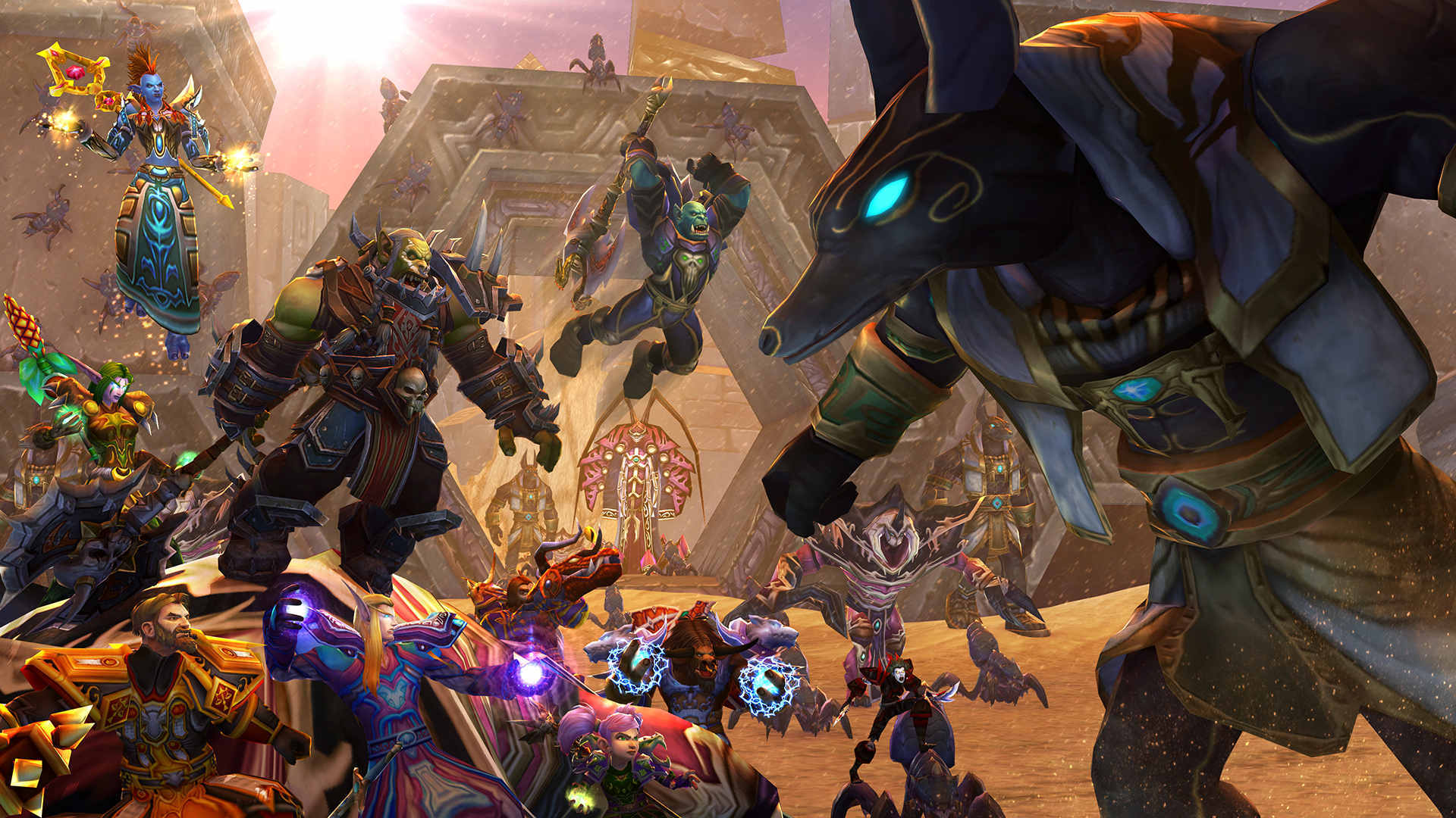 去过安其拉神殿的玩家应该知道,这个副本非常庞大_高清图集_新浪网