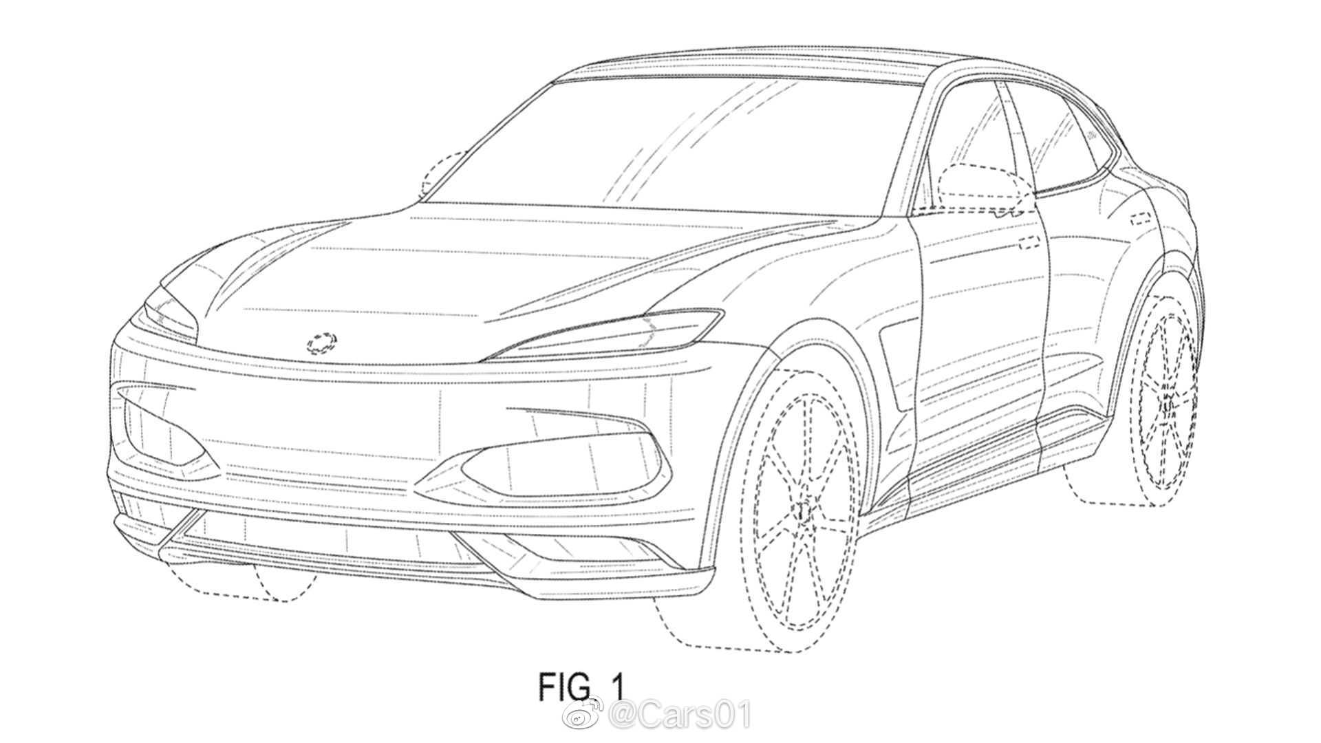 karma全新coupe suv外观专利图曝光,新车采用纯电驱动