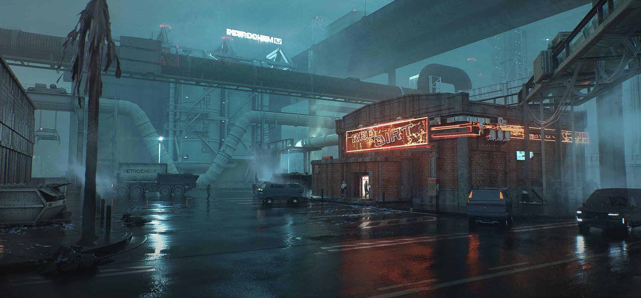 《赛博朋克2077》游戏原画与截图(part 2)_高清图集_新浪网