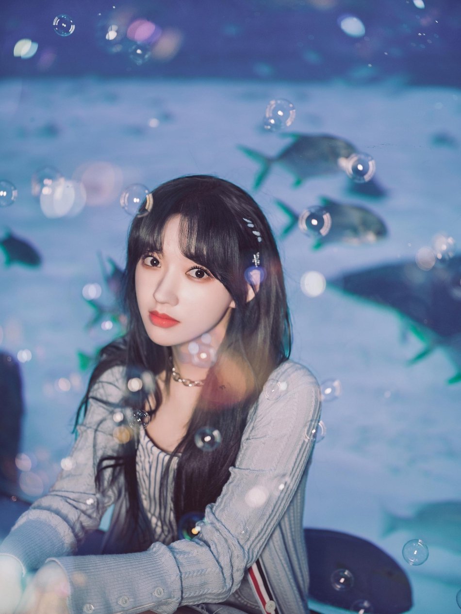 程潇唯美写真海底泡泡大片清新浪漫