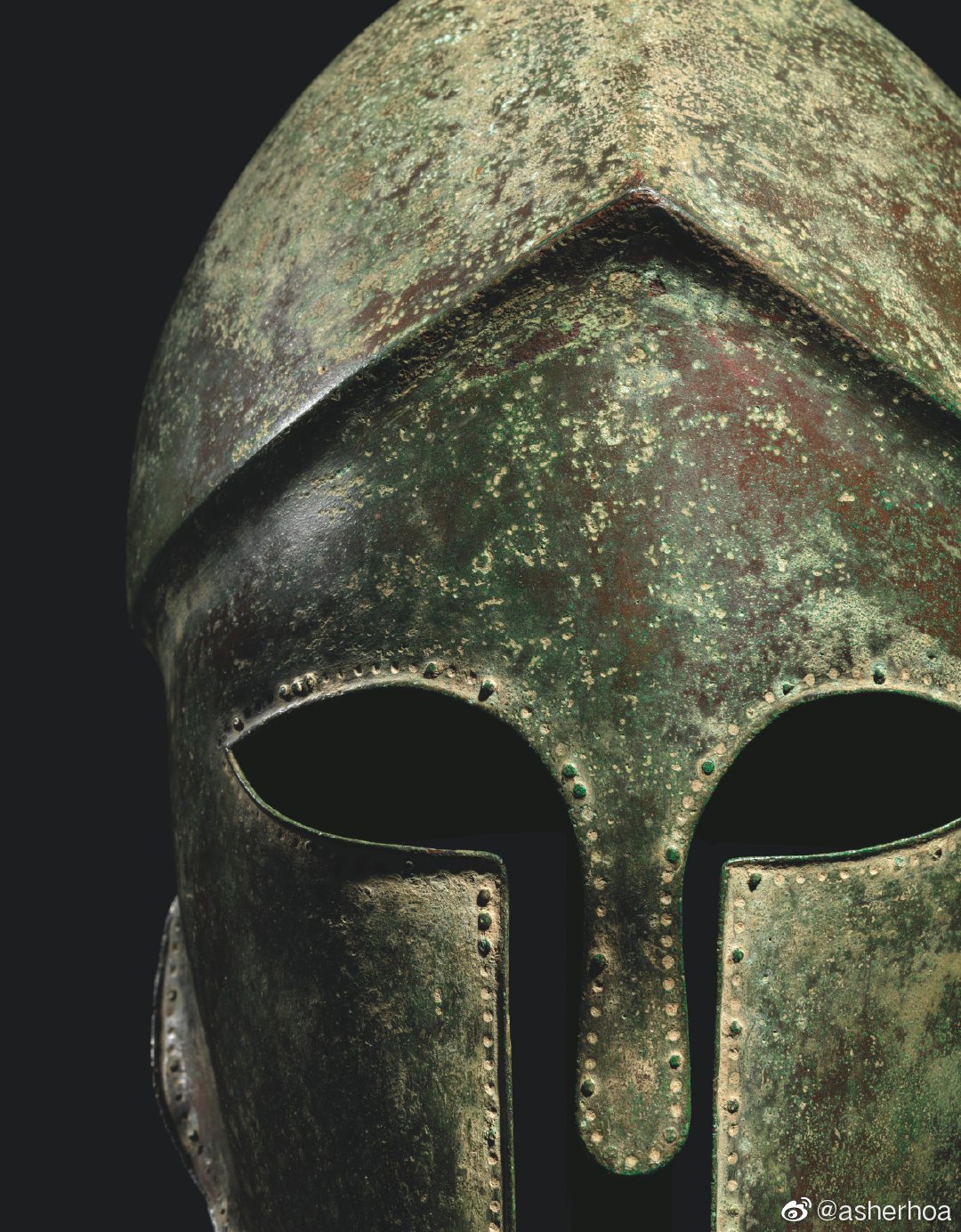 这件公元前6世纪的希腊柯林斯式青铜头盔……_高清图集_新浪网
