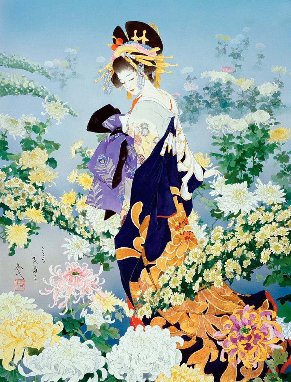 何彼襛矣 华如桃李 和风美人绘丨森田春代haruyo Morita 何彼襛矣 华如桃李 和风美人绘丨森田春代haruyo Morita