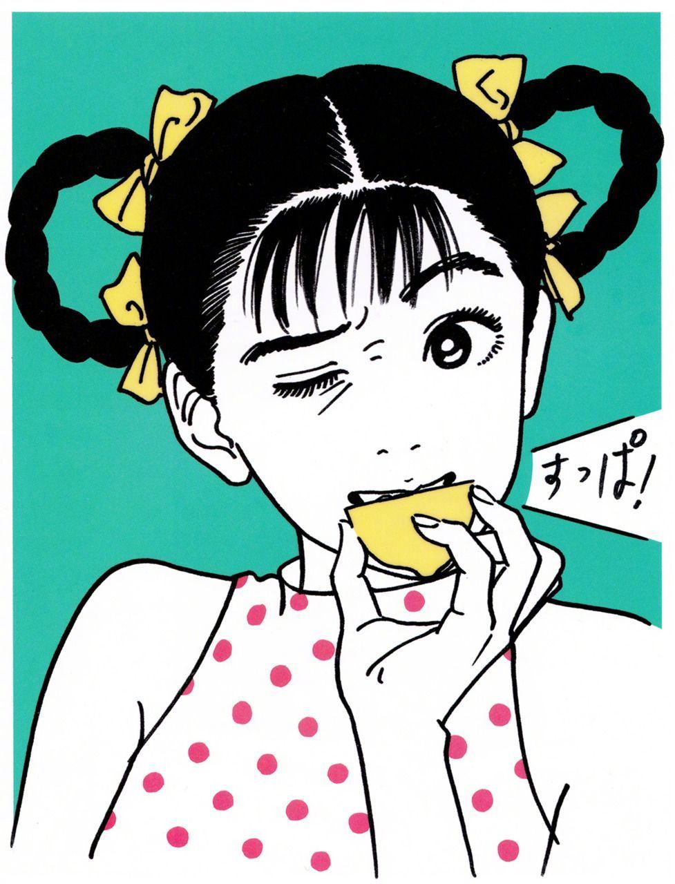 日本漫画家江口寿史笔下的少女