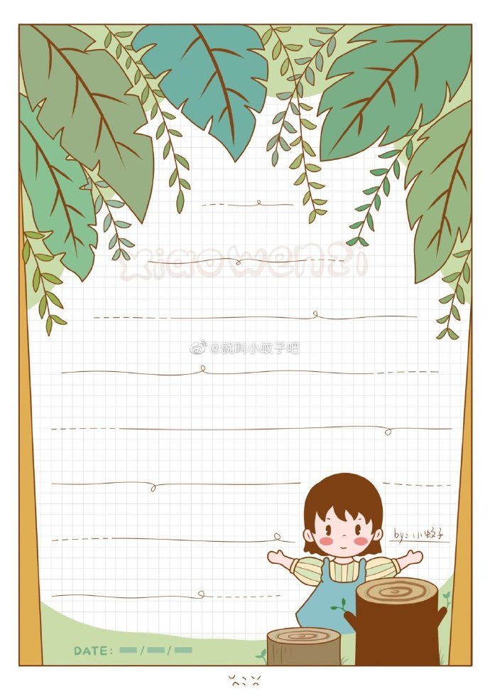 适合夏天的手帐手抄报排版,小清新田园风……_高清图集_新浪网