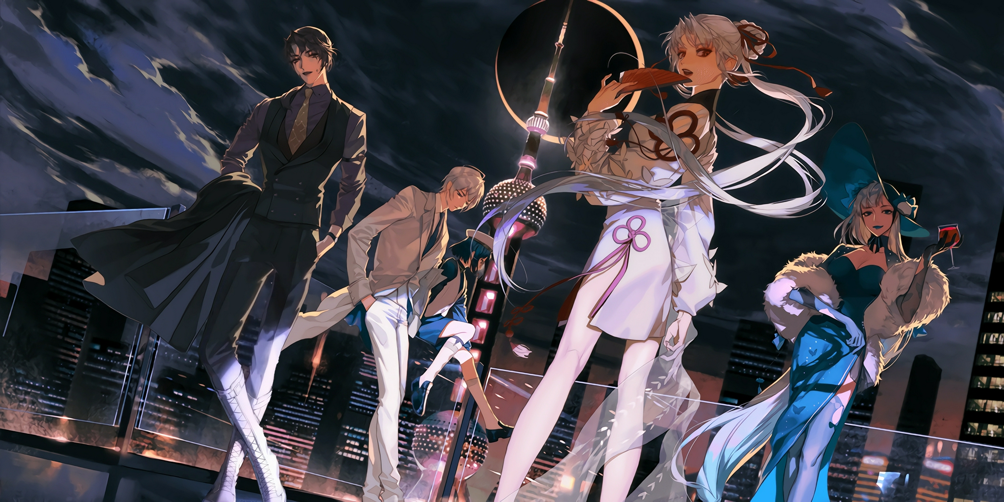 因私信要求整理一下阴阳师魔都绮梦主题的插画及相关内容