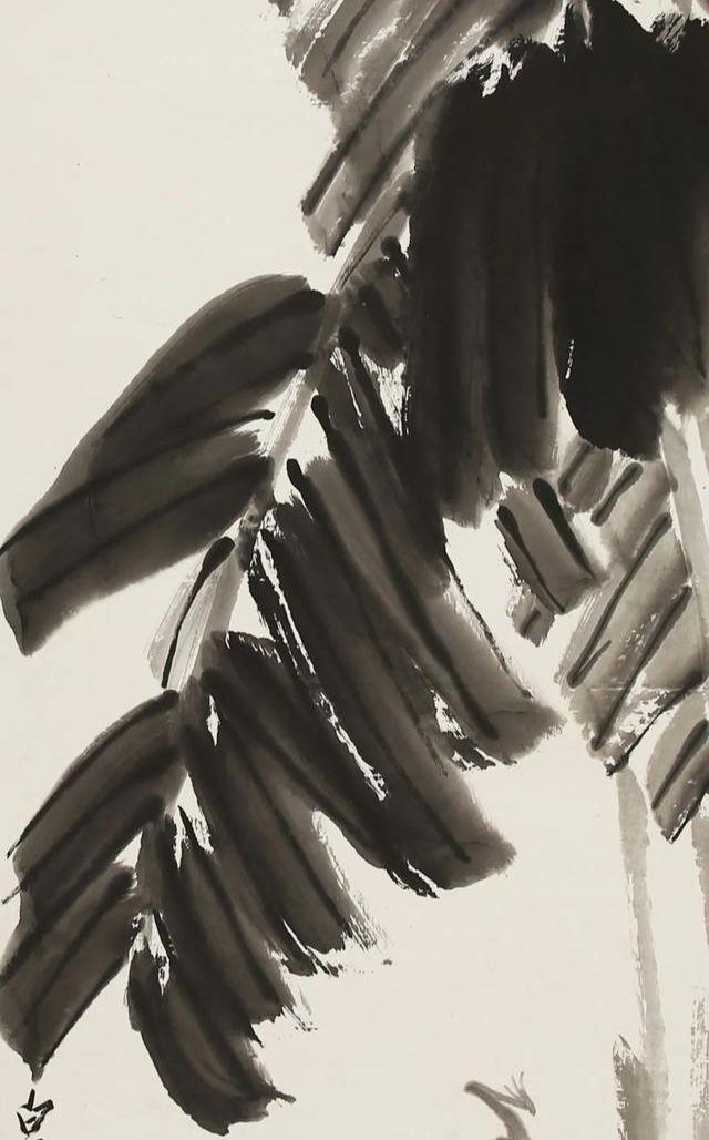 齐白石的芭蕉蛙趣图,现北京银座秋季拍卖,齐白石传人汤发周发布