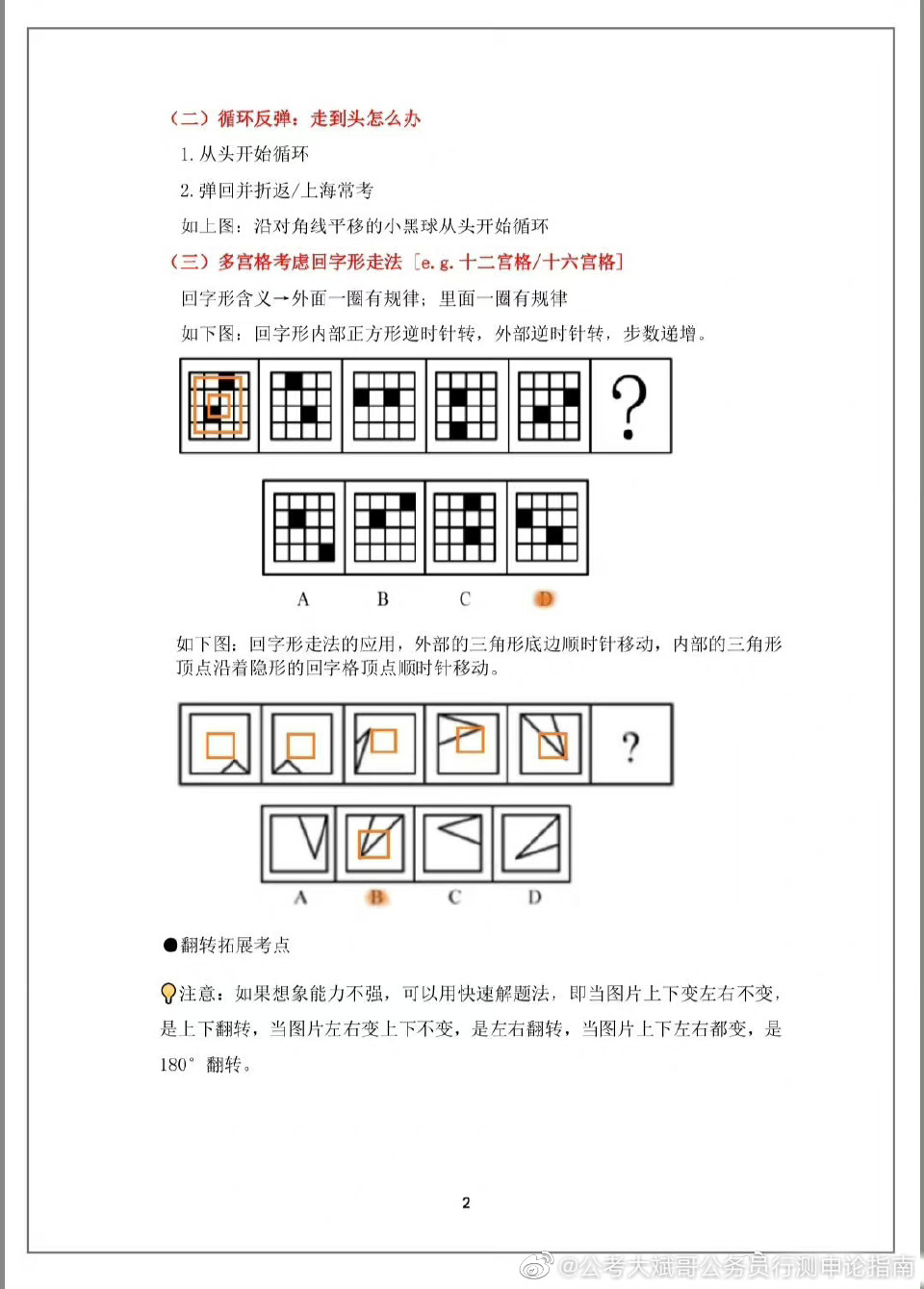 公务员考试行测图形推理思维导图及学习笔记梳理