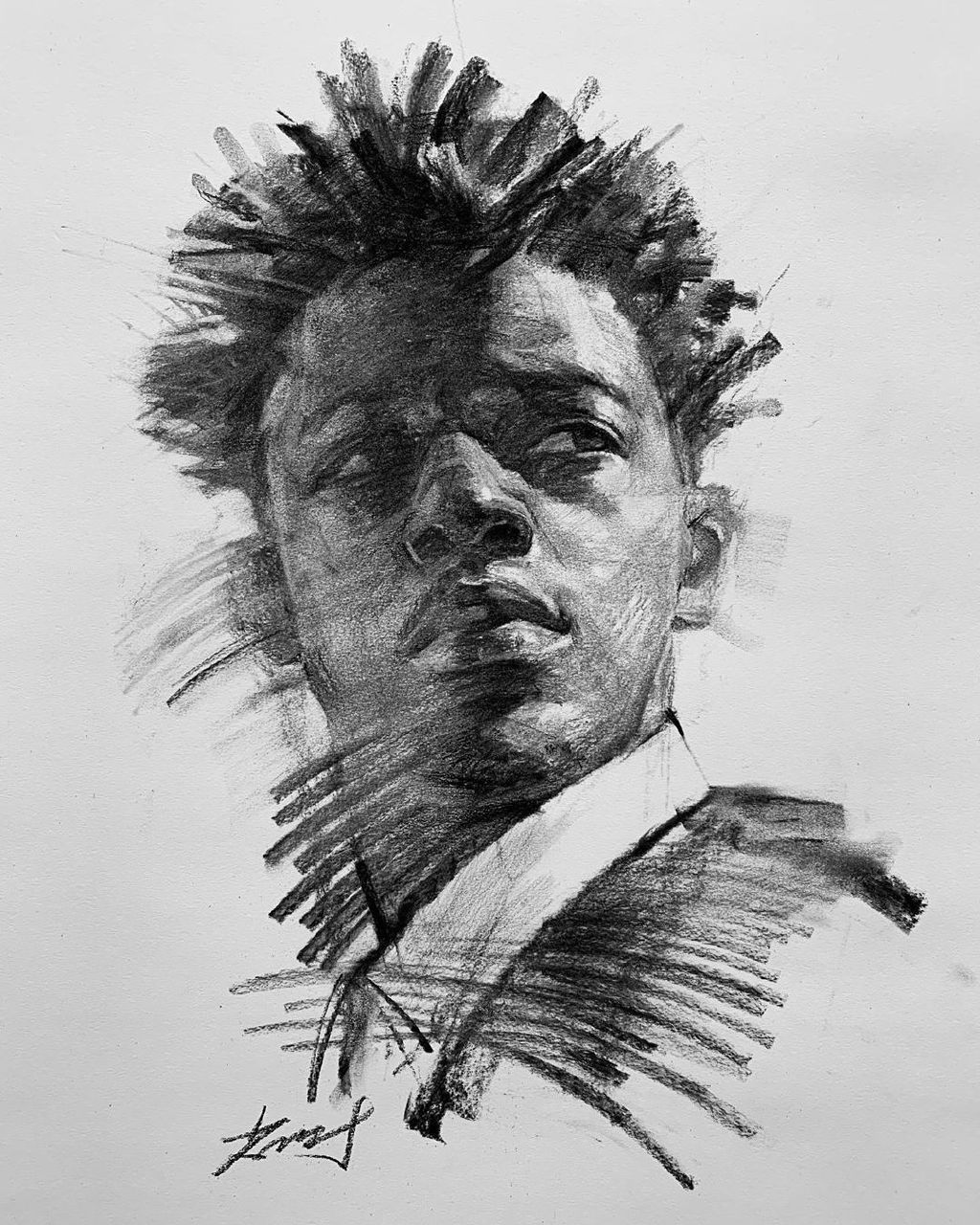 来自插画师 kisoo chai 素描人物作品