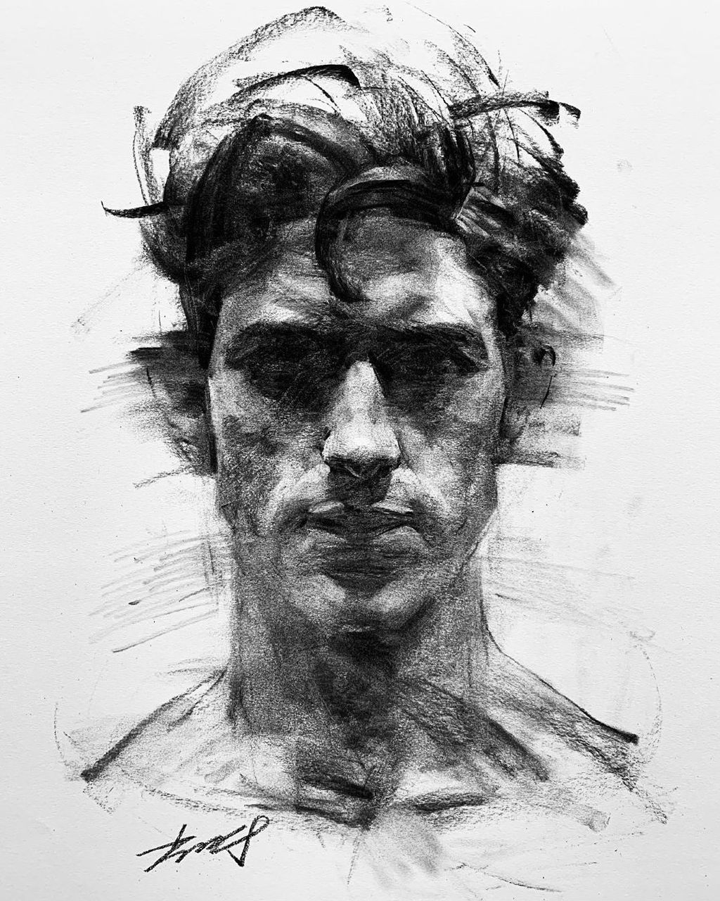 来自插画师 kisoo chai 素描人物作品