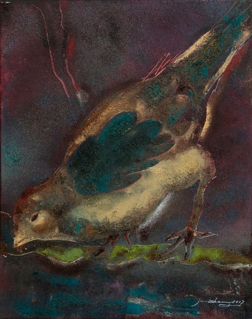 即使在痛苦中刺破了皮肤——张钧油画中的轻盈和沉郁休闲区蓝鸢梦想 - Www.slyday.coM 即使在痛苦中刺破了皮肤——张钧油画中的轻盈和沉郁休闲区蓝鸢梦想 - Www.slyday.coM