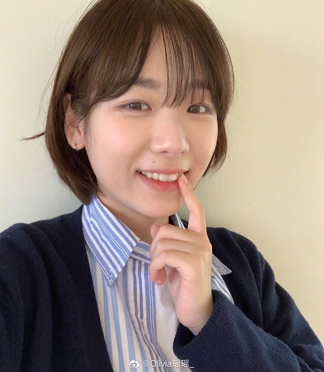 韩国短发女生gina,舒适感十足的休闲元气可爱的日常.