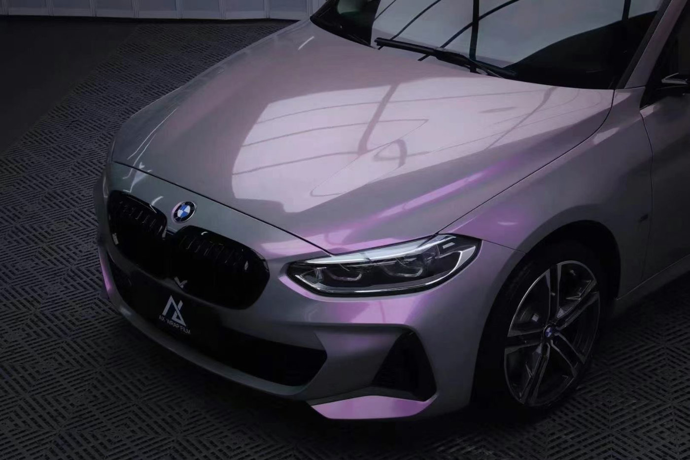 宝马125im改色梦幻灰 流光溢彩梦幻