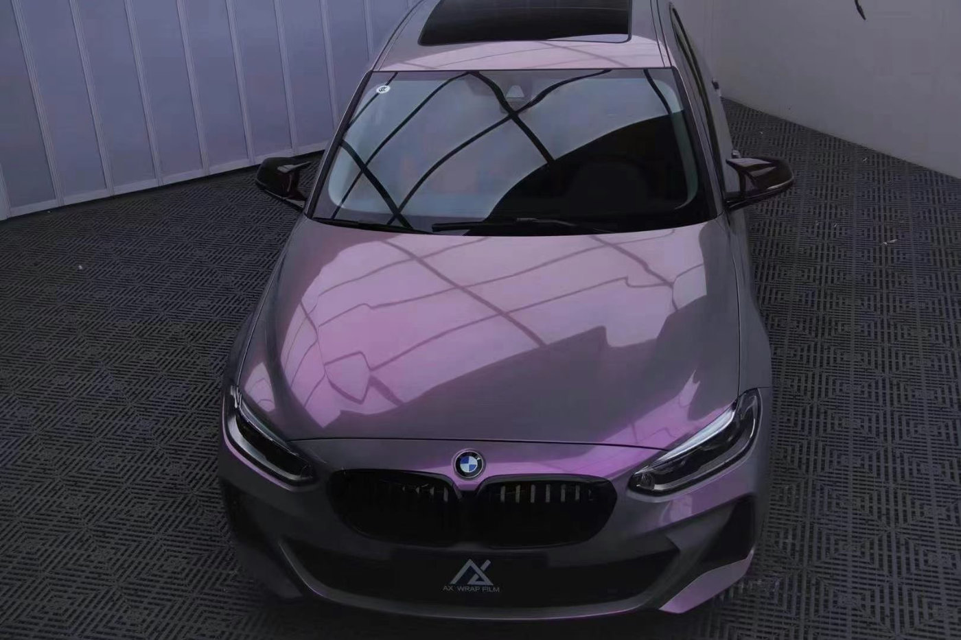 宝马125im改色梦幻灰 流光溢彩梦幻