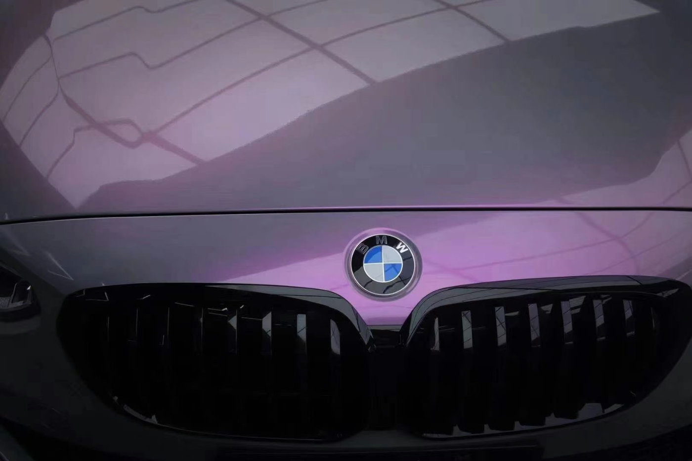 宝马125im改色梦幻灰 流光溢彩梦幻