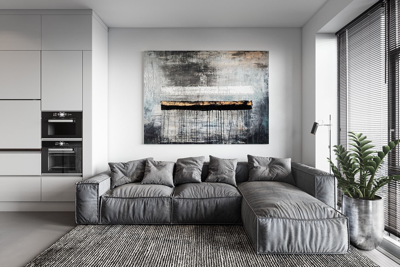 高级灰的简约宅,有质感 汕头室内设计/潮阳揭阳普宁潮州室内设计