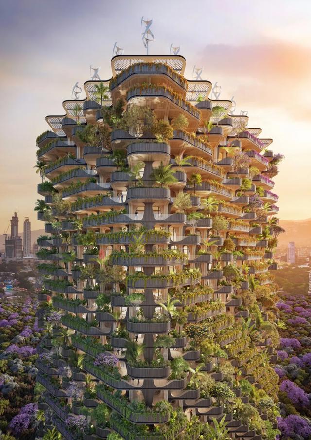 未来环保住宅概念——菲律宾"彩虹树"住宅