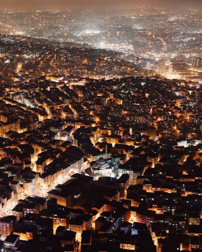 伊斯坦布尔的夜景