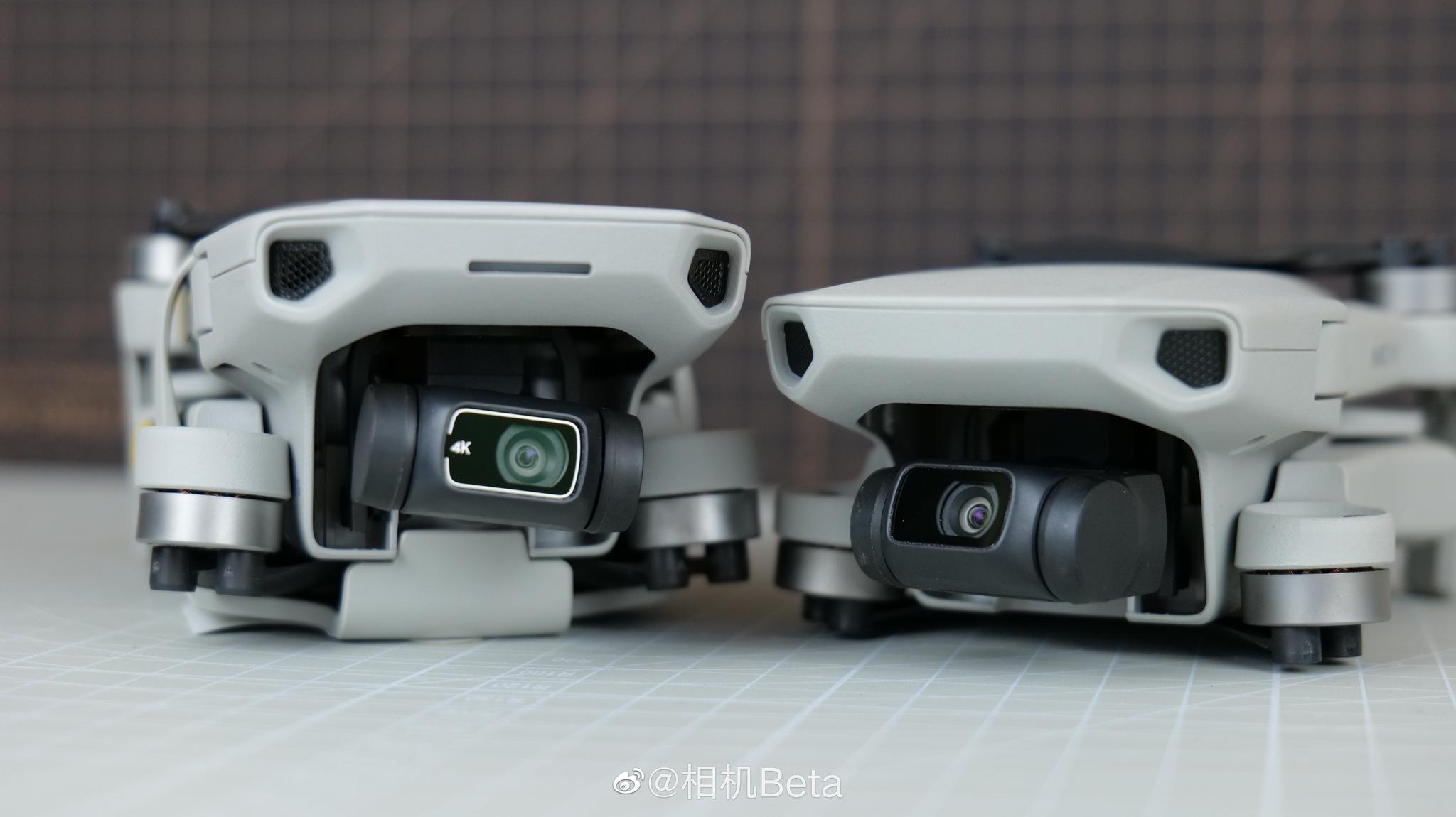 大疆djimini2真机上手图vsmavicmini与一代比外观变化不大