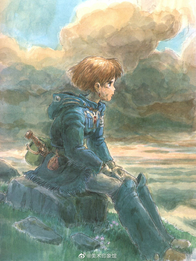 宫崎骏作品,手绘线稿———风之谷