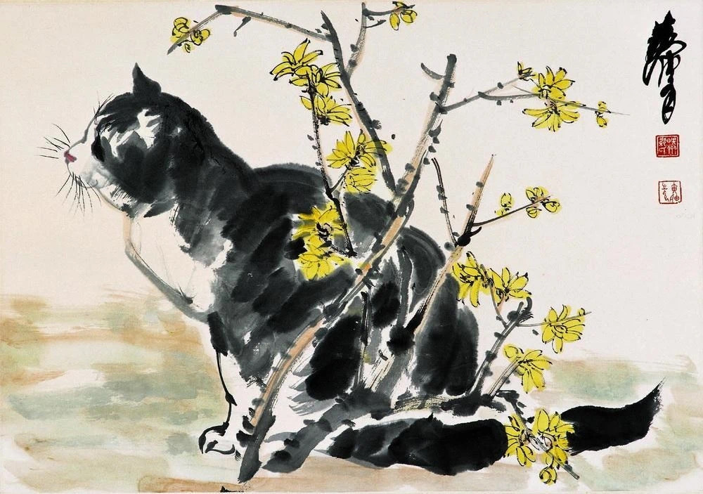 在动物画方面,除了以画驴,画鸡知名外,黄胄也擅长画狗,猪,马,骆驼等.